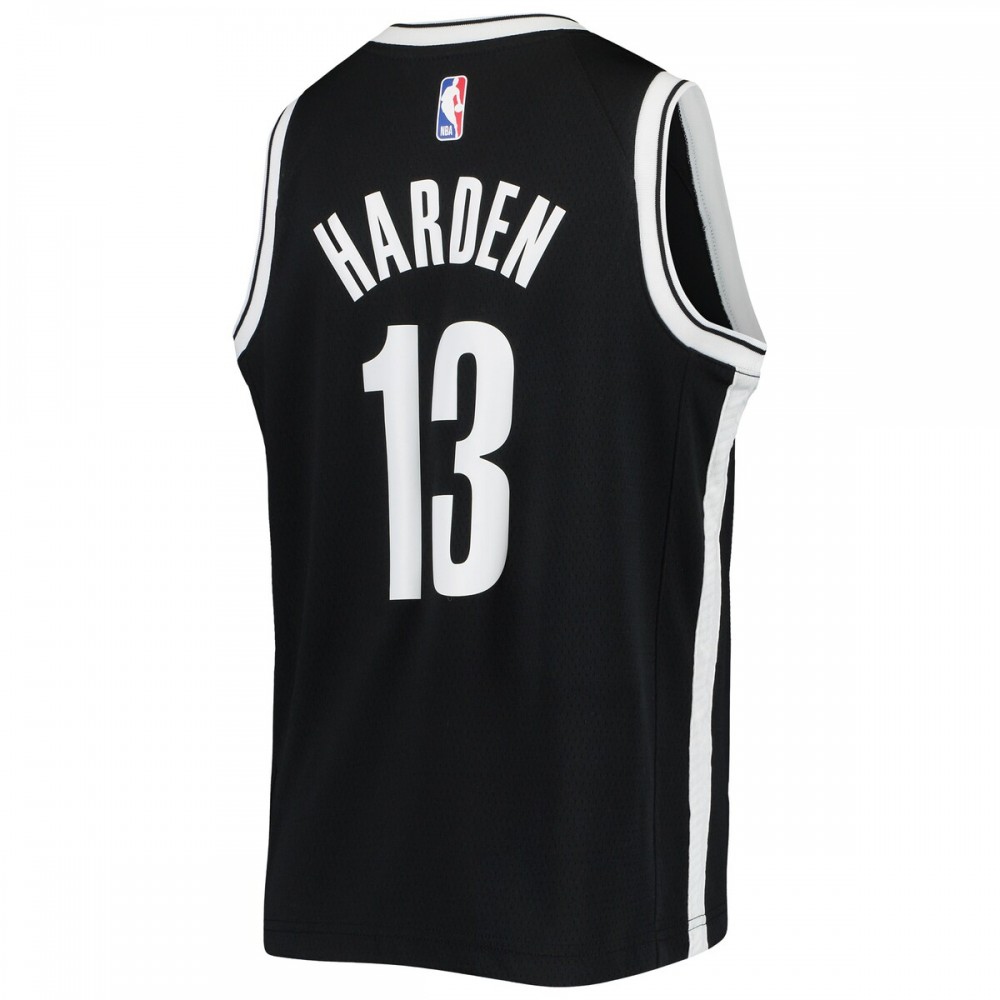 James Harden Brooklyn Nets Youth 2020/21 Swingman Jersey - Black - Icon Edition-Pro Kit Vault | Brand New 26/27 Sports Jerseys